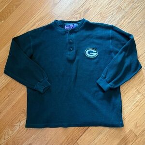 Green Bay Packers Henley Long Sleeve Shirt